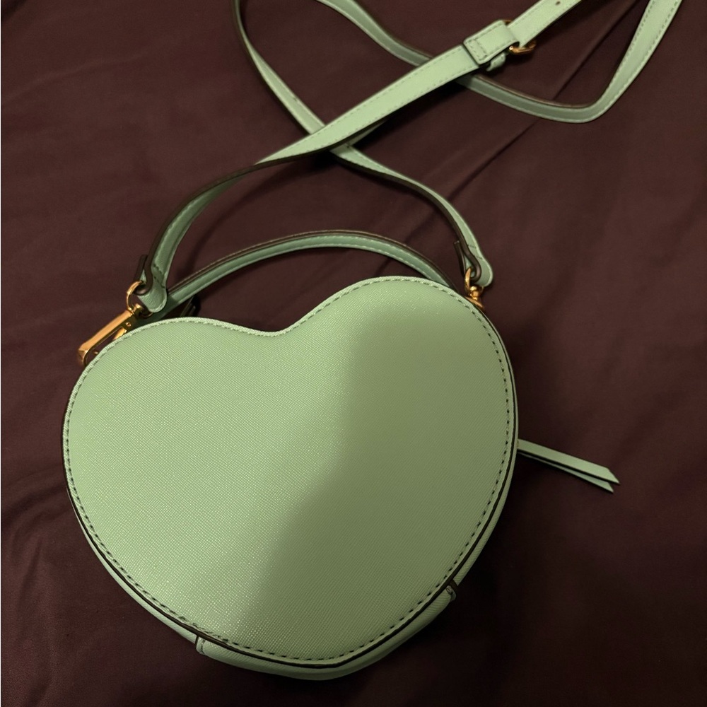 Mint Heart Crossbody Bag - Unbranded
